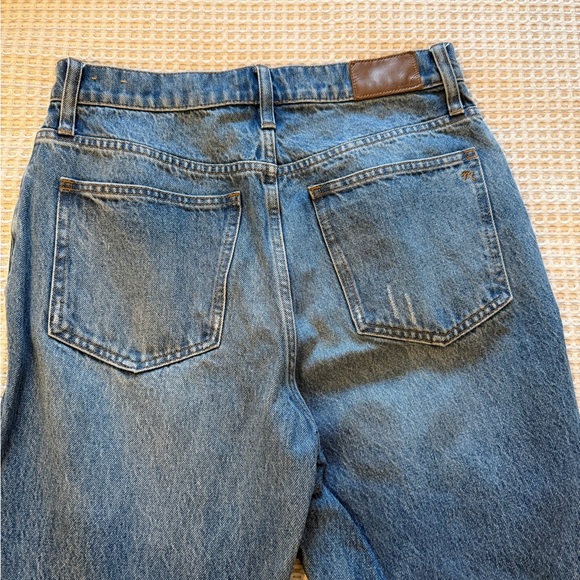 Madewell Slim Demi-Boot Jeans size 28 Raw Hem Distressed - Picture 8 of 16